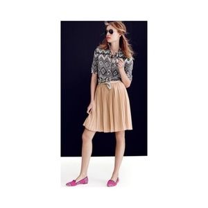 J. Crew Sunburst Pleated Skirt